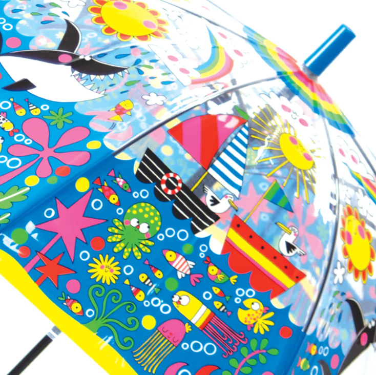 Paraguas Transparente Under The Sea