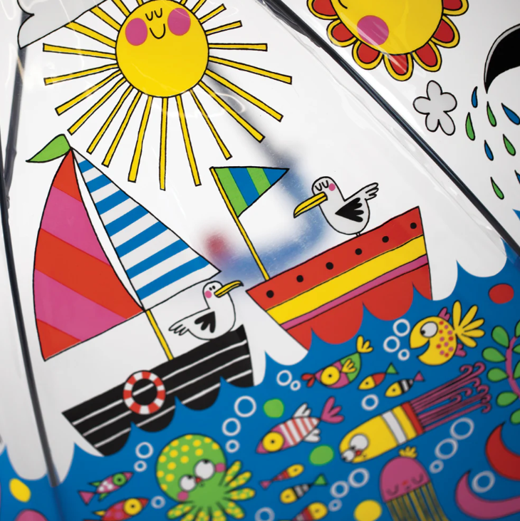 Paraguas Transparente Under The Sea