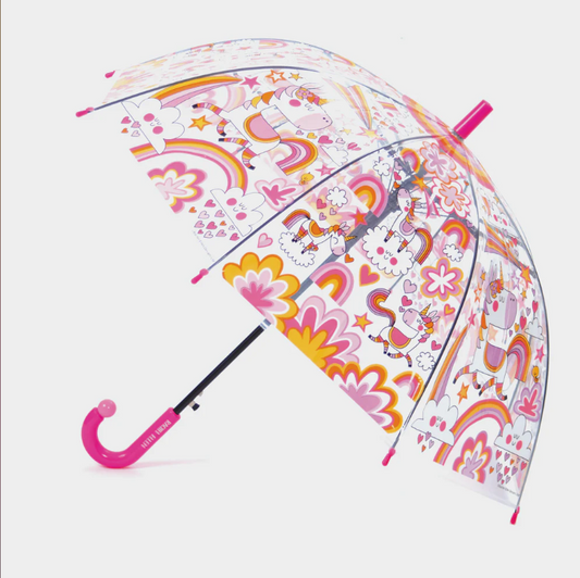 Paraguas Transparente Unicorns & Rainbows