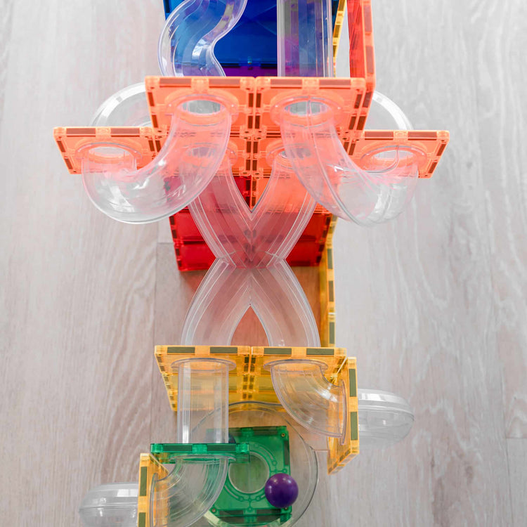 JUEGO CONSTRUCCIÓN MAGNETICO EXPANSIÓN BALL RUN 66 PIEZAS - CONNETIX