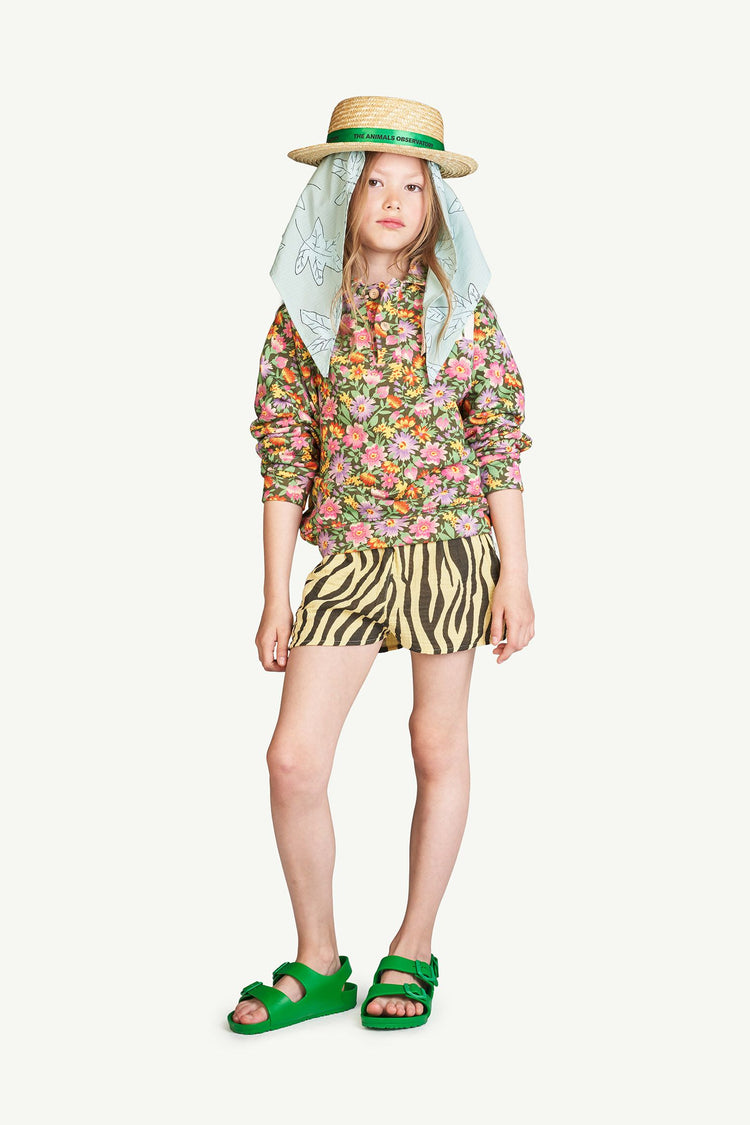 SUDADERA BEIGE FLOWERS SEAHORSE THE ANIMALS OBSERVATORY