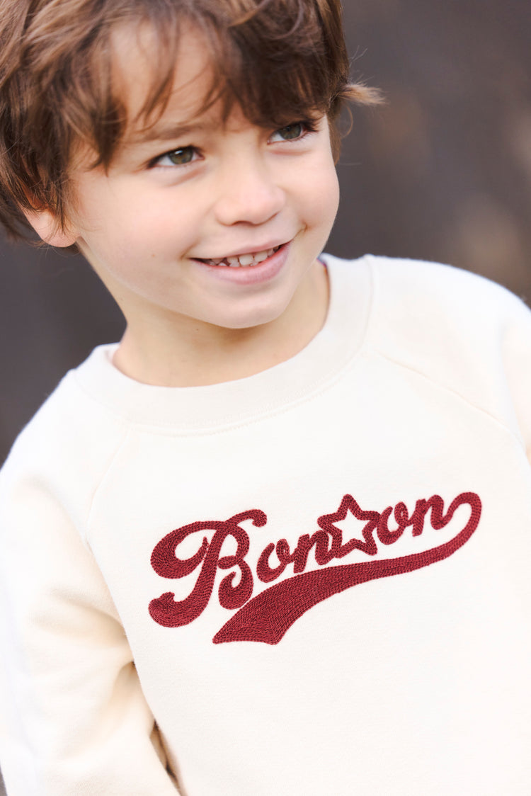 Sudadera Sandy écru kids| Bonton Faroe Island | Kidslabco