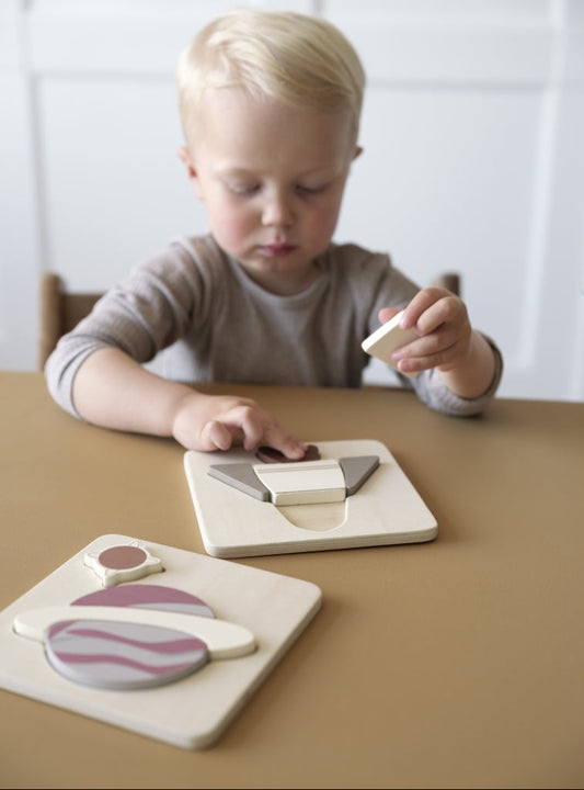 Puzzle de Madera - Cohete y Planeta