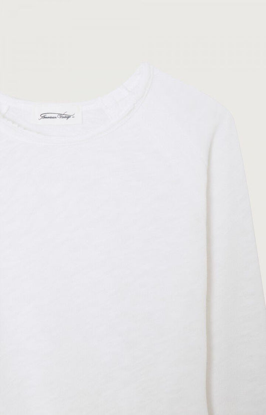 Camiseta blanca manga larga