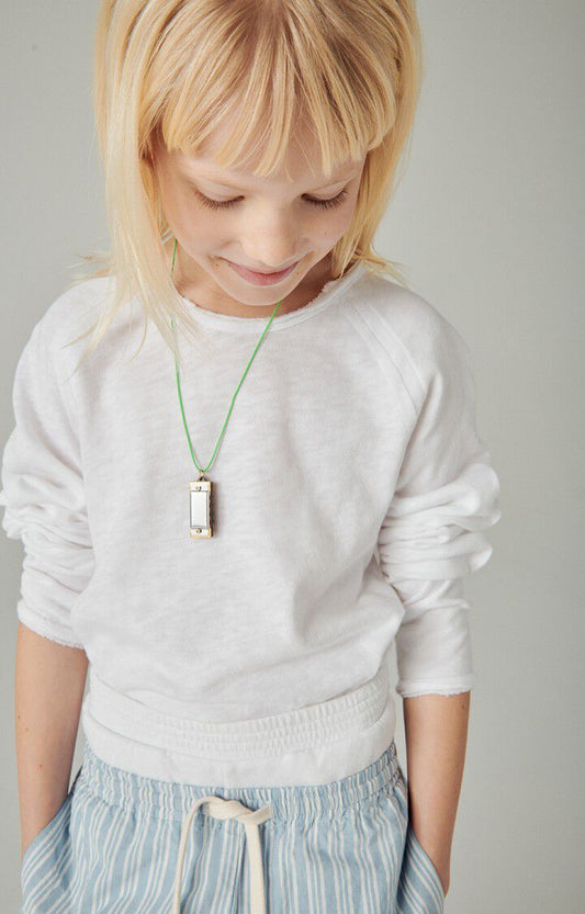 Camiseta blanca manga larga