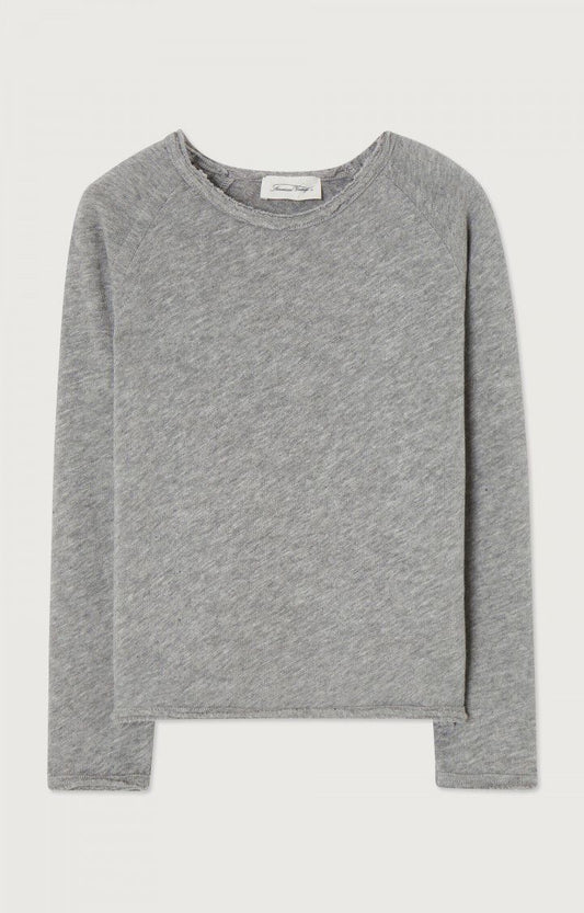 Camiseta gris grafito manga larga