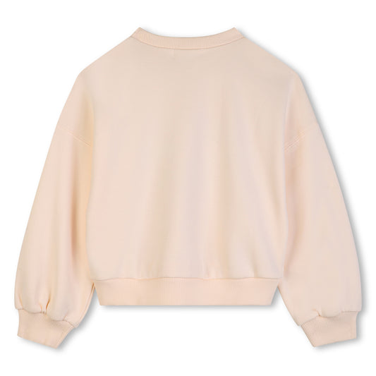 Sudadera de felpa con ilustración de lentejuelas