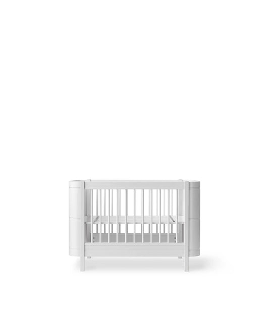 WOOD MINI + COT BED, INC. JUNIOR KIT, WHITE