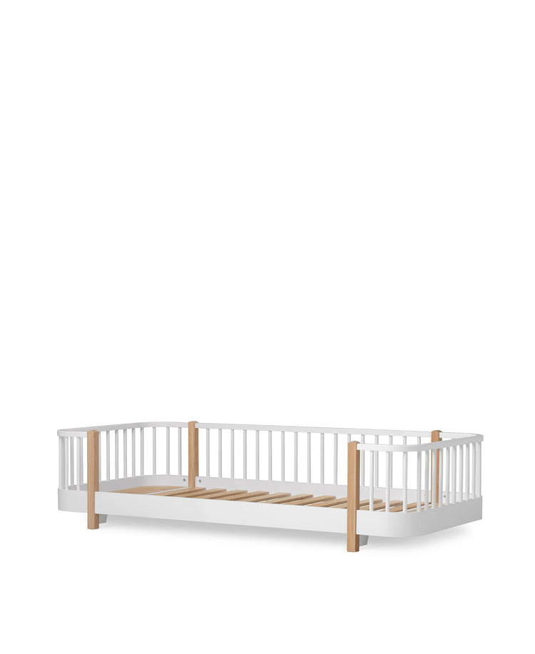 WOOD ORIGINAL FLOOR BED, WHITE/OAK