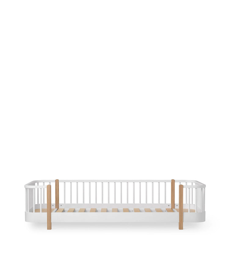 WOOD ORIGINAL FLOOR BED, WHITE/OAK
