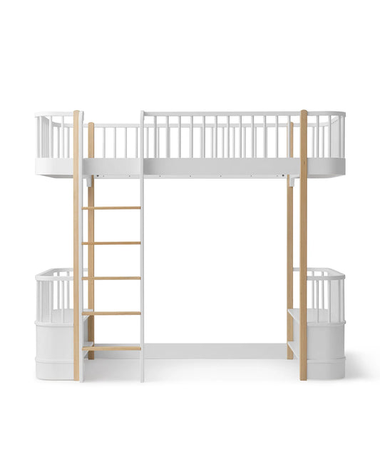 WOOD ORIGINAL LOFT BED, WHITE /OAK