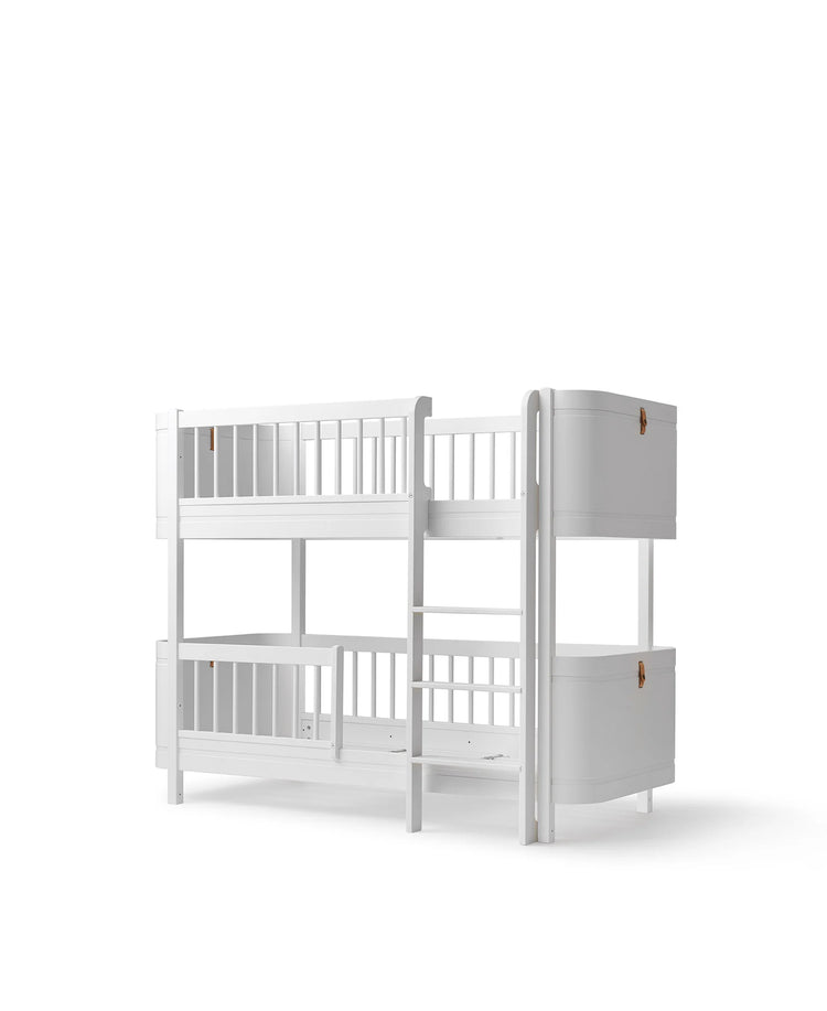 WOOD MINI + LOW BUNK BED, WHITE