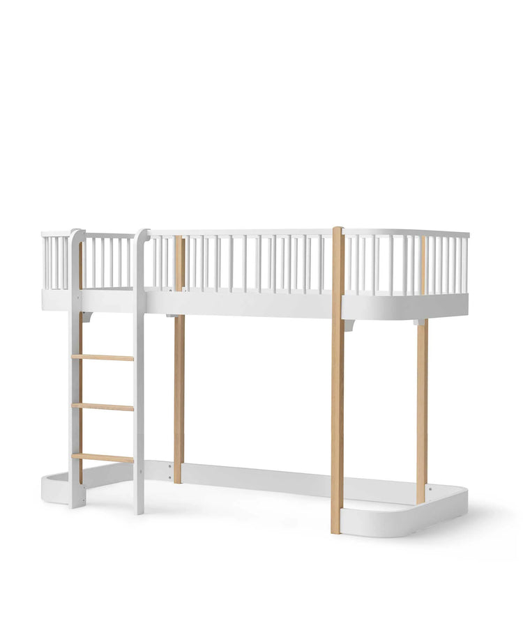 WOOD ORIGINAL LOFT BED, WHITE/OAK