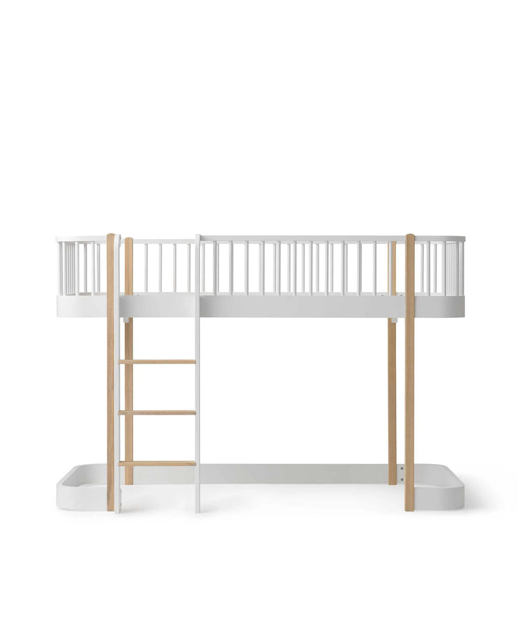 WOOD ORIGINAL LOFT BED, WHITE/OAK