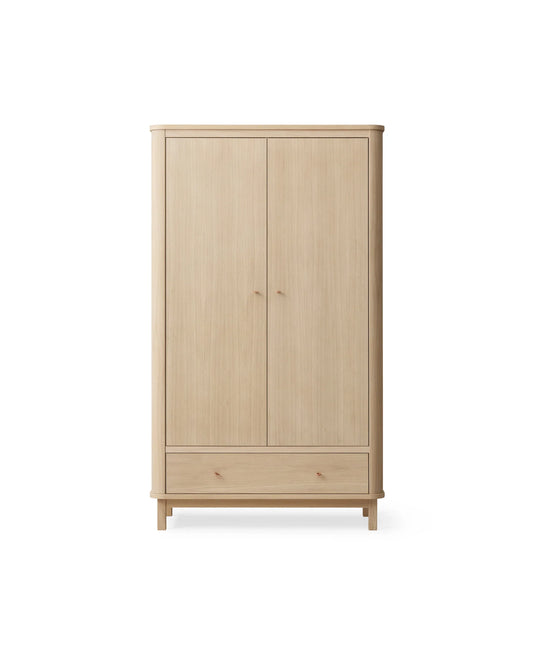 WOOD WARDROBES 2 DOORS, OAK