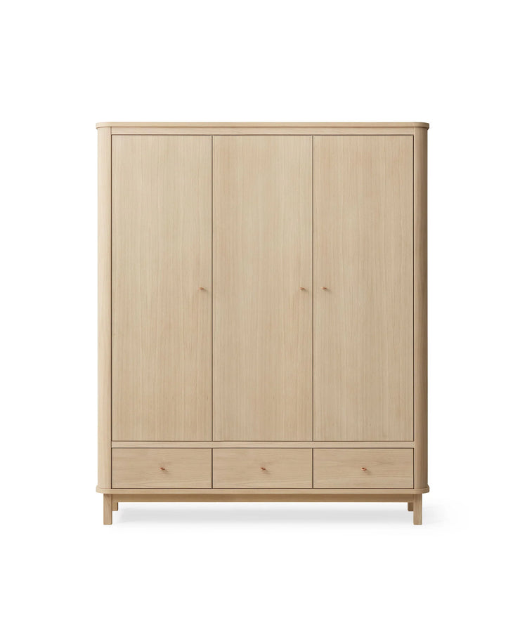 WOOD WARDROBES 3 DOORS, OAK