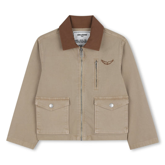 Chaqueta cuello camisero