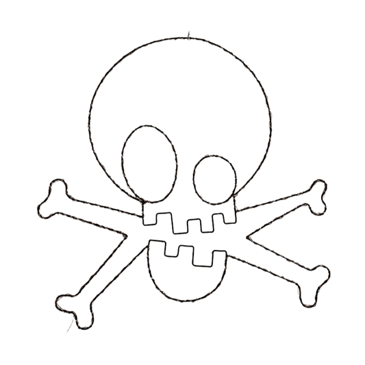 Lámpara de Pared Calavera color negro