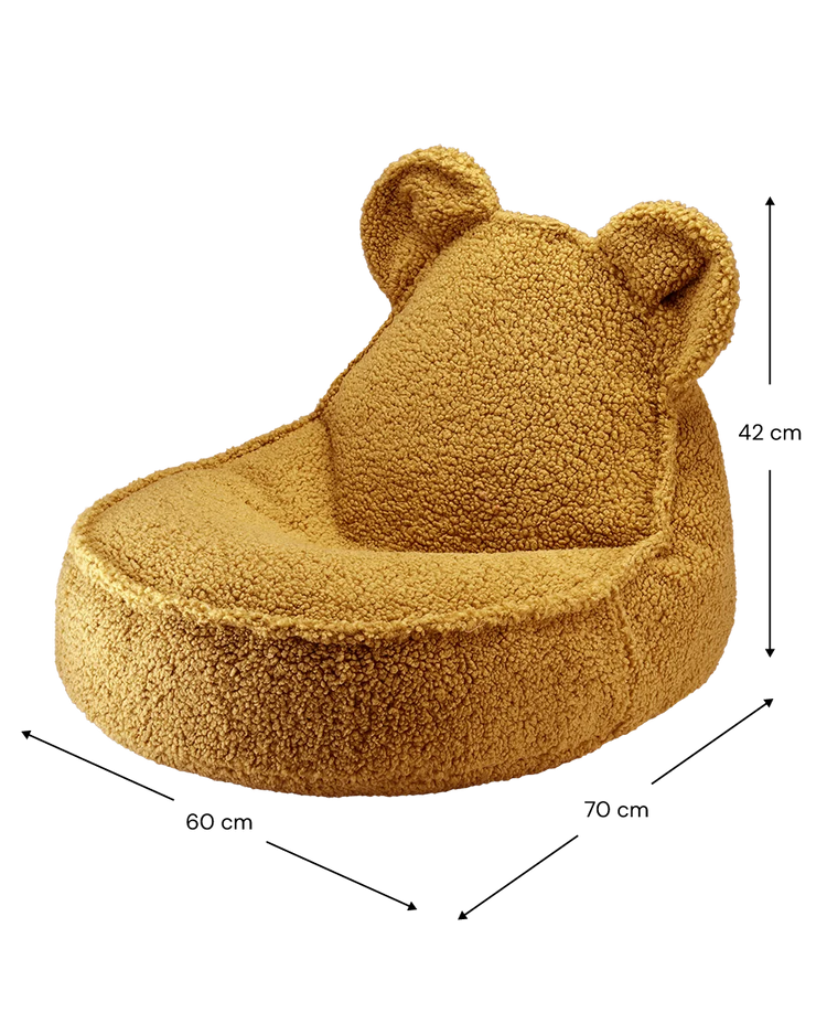 Maple Bear Beanbag and Ottoman Set