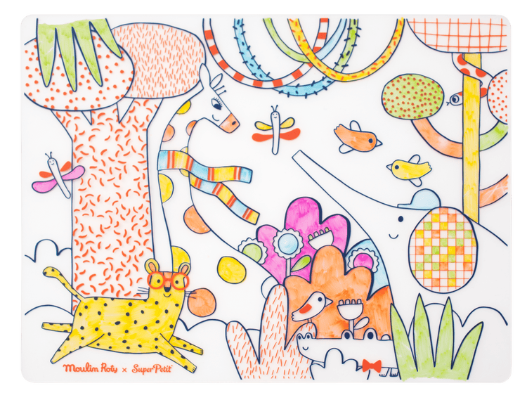 SET DE SILICONA PARA COLOREAR - SUPERPETIT X MOULIN ROTY TOUPITIS COLLAB