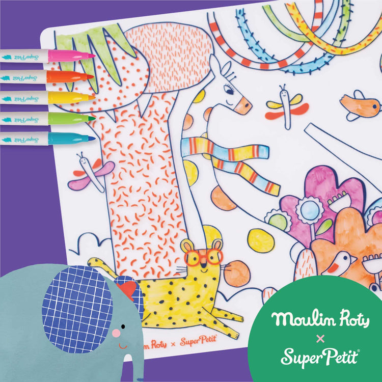 SET DE SILICONA PARA COLOREAR - SUPERPETIT X MOULIN ROTY TOUPITIS COLLAB