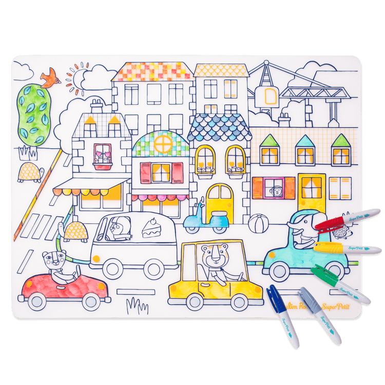 SET DE SILICONA PARA COLOREAR - SUPERPETIT X MOULIN ROTY TOUPITIS COLLAB