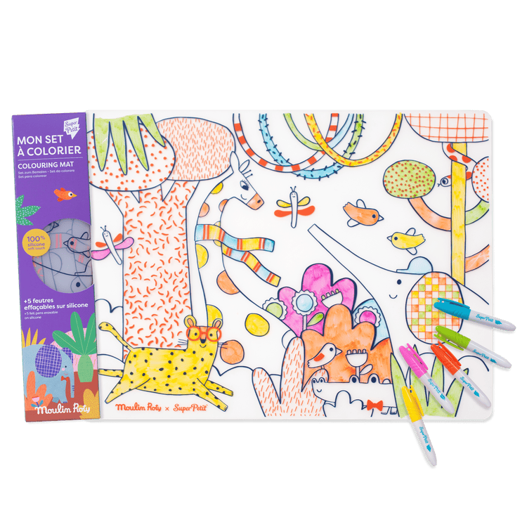 SET DE SILICONA PARA COLOREAR - SUPERPETIT X MOULIN ROTY TOUPITIS COLLAB