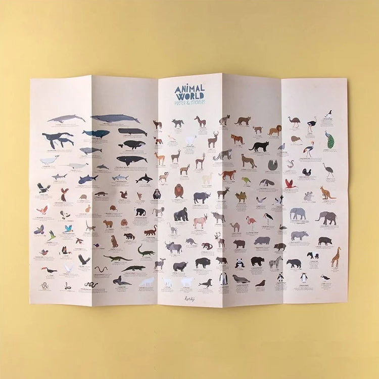POSTER Y PEGATINAS - Animales del Mundo