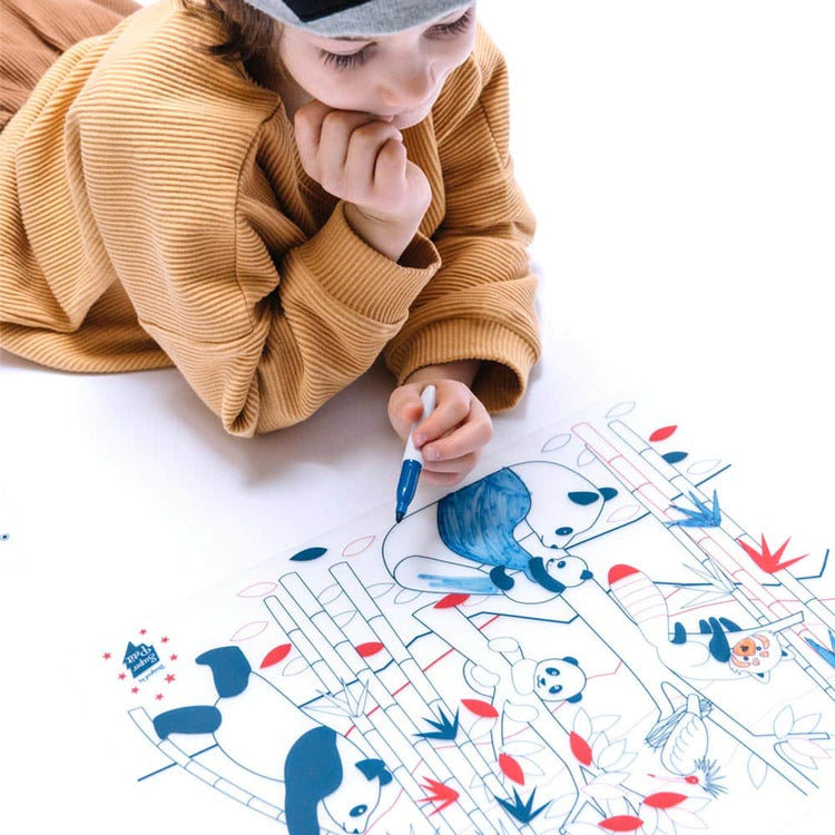 SET DE SILICONA PARA COLOREAR - PANDA