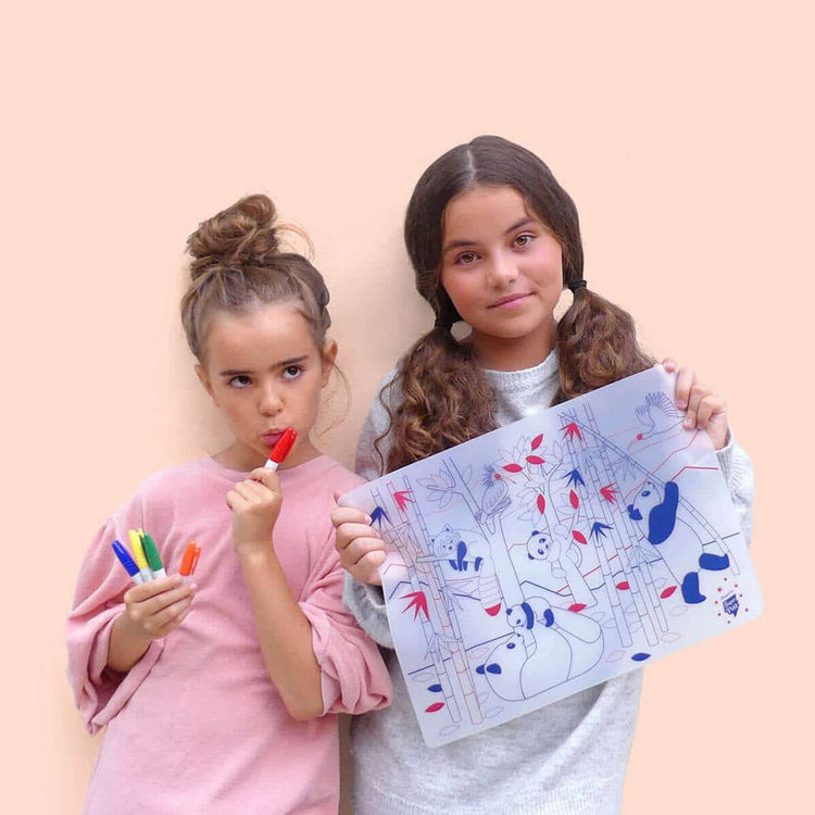 SET DE SILICONA PARA COLOREAR - PANDA