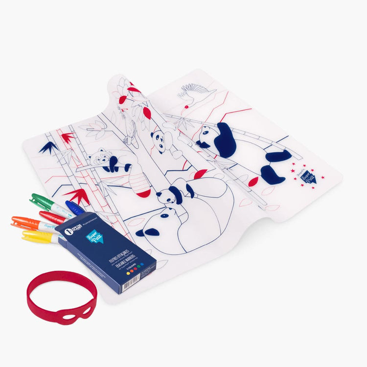 SET DE SILICONA PARA COLOREAR - PANDA