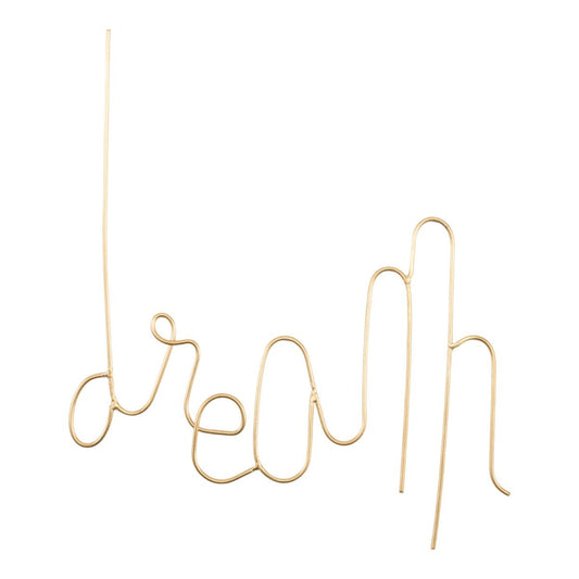 Decoración de Pared DREAM color dorado