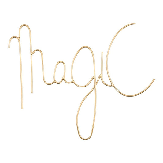 Decoración de Pared MAGIC color dorado