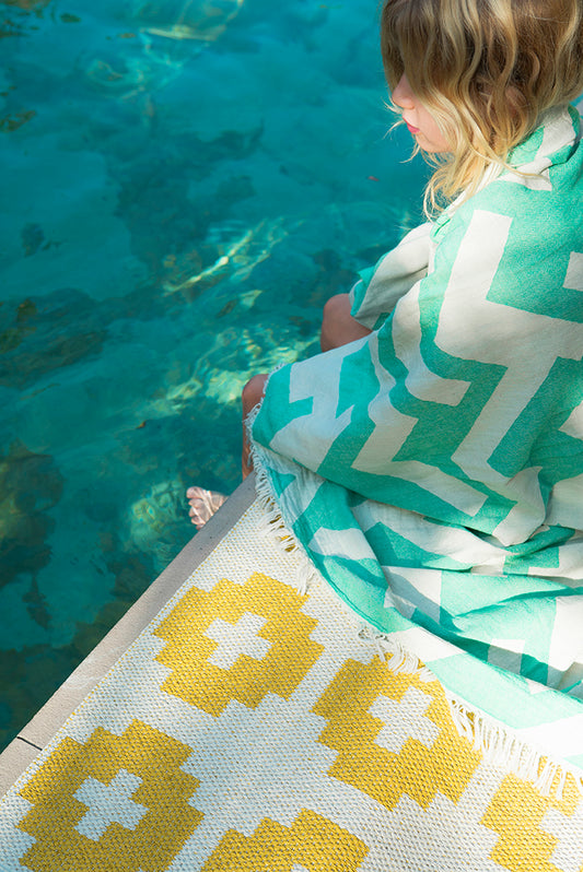 ALFOMBRA VINÍLICA FLOWER SUN