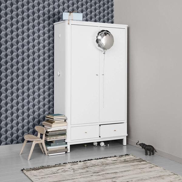 ARMARIO WOOD 2 PUERTAS BLANCO