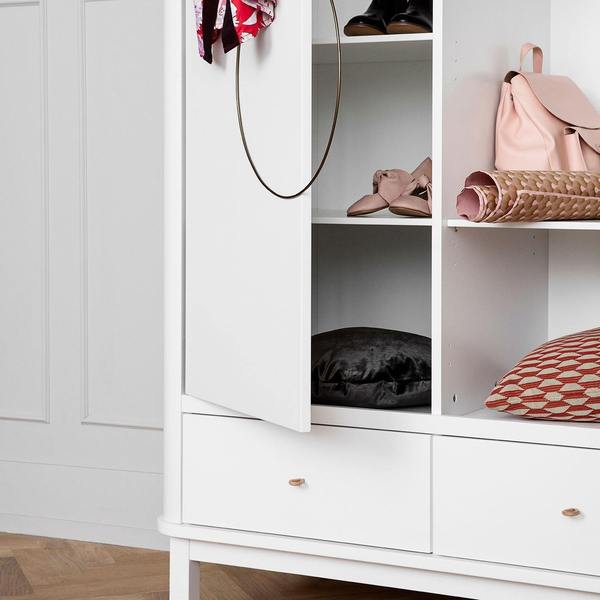 ARMARIO WOOD 2 PUERTAS BLANCO