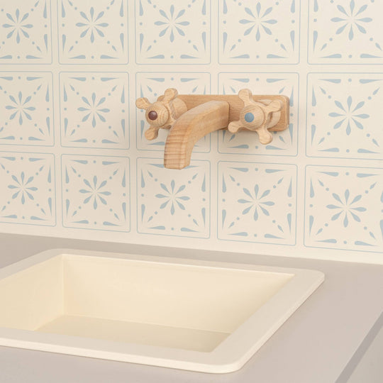 COCINA DE MADERA RETRO CON DETALLES