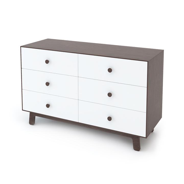 CÓMODA MERLÍN 6C blanco/abedul base sparrow