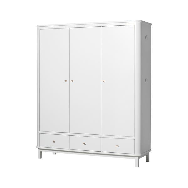 ARMARIO WOOD 3 PUERTAS BLANCO