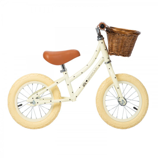 BICICLETA BONTON CREMA FIRST GO CON CESTA BANWOOD