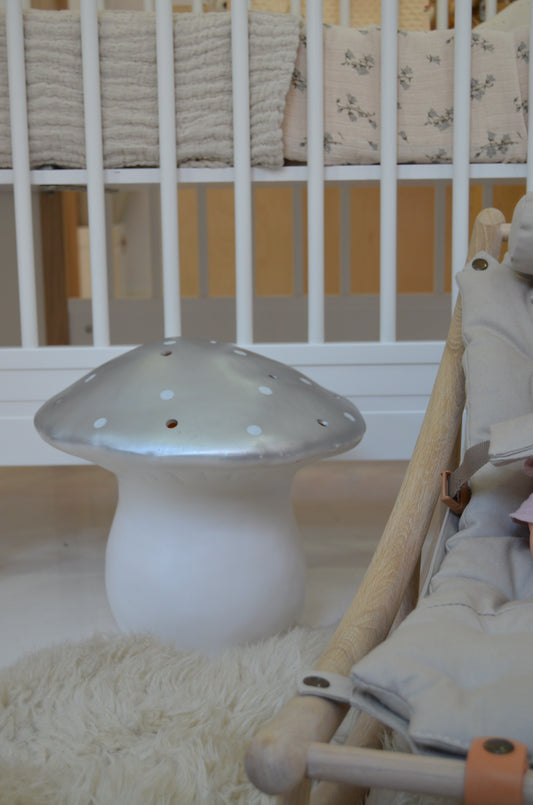 LÁMPARA QUITAMIEDOS SETA PLATEADA GRANDE