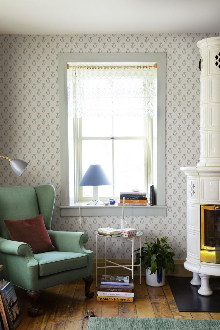 PAPEL PINTADO DIENTE DE LEÓN ROSA