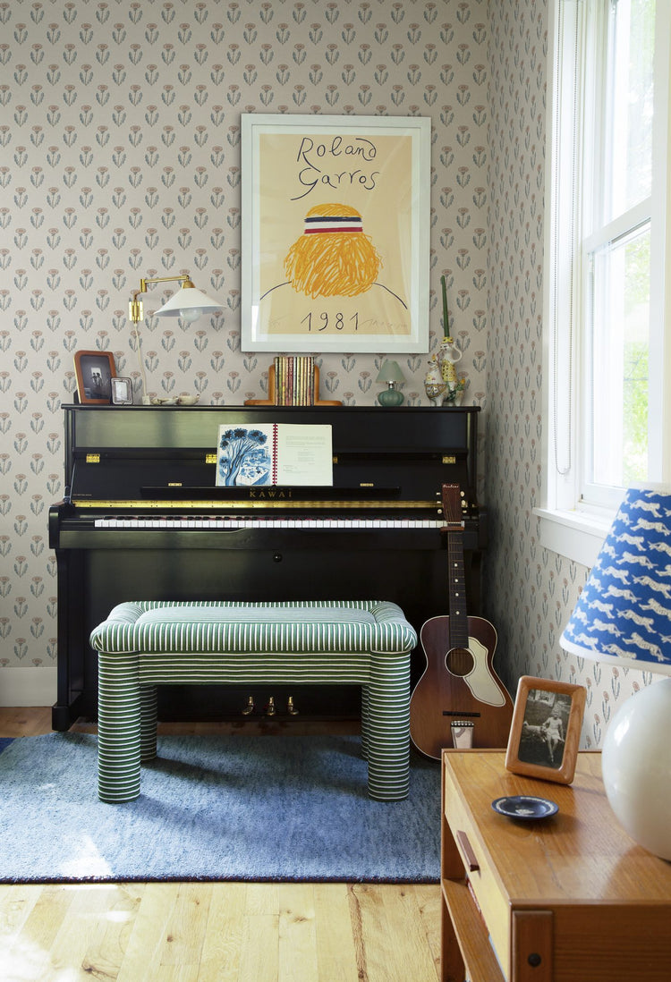 PAPEL PINTADO DIENTE DE LEÓN ROSA