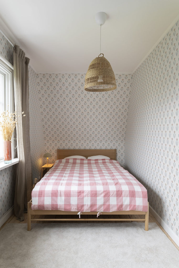 PAPEL PINTADO DIENTE DE LEÓN ROSA