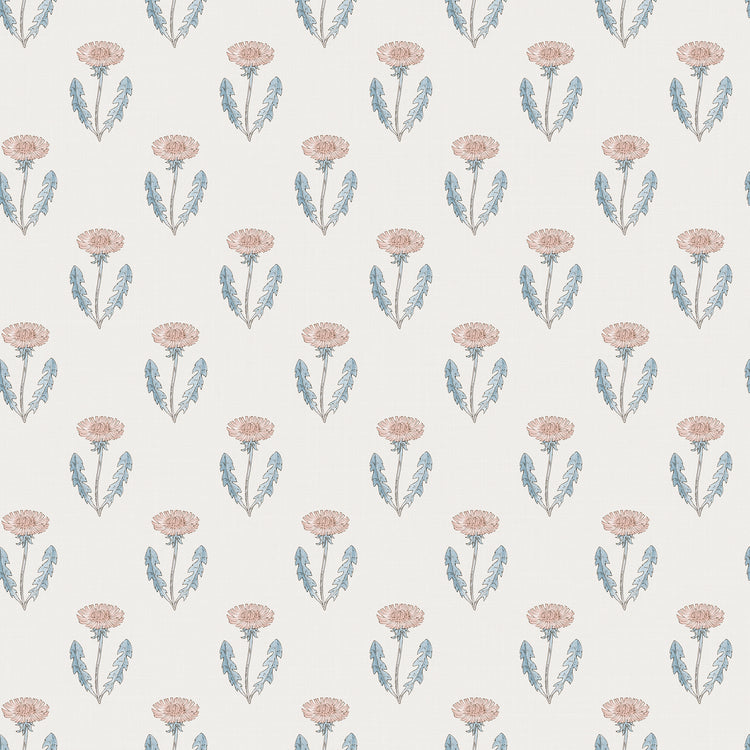 PAPEL PINTADO DIENTE DE LEÓN ROSA