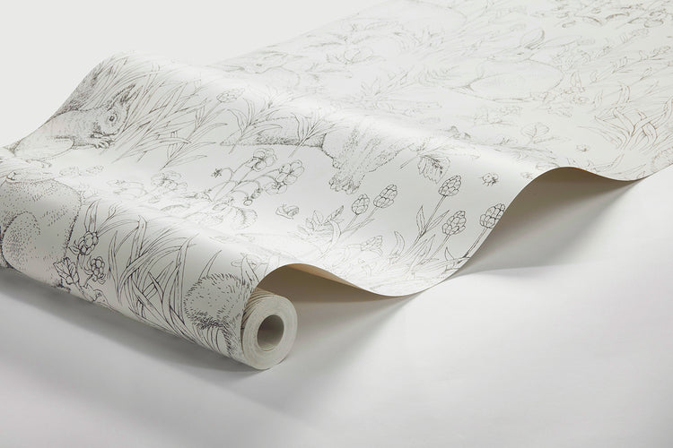 PAPEL PINTADO FOREST FRIENDS WHITE