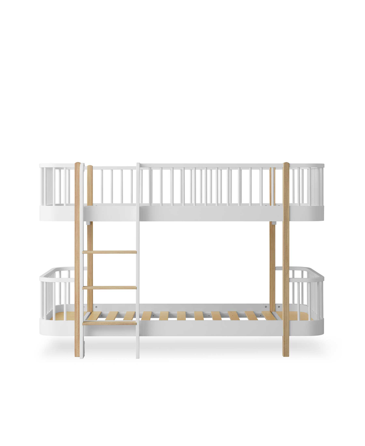 LITERA ORIGINAL LOW BUNK BED NATURAL Y BLANCO