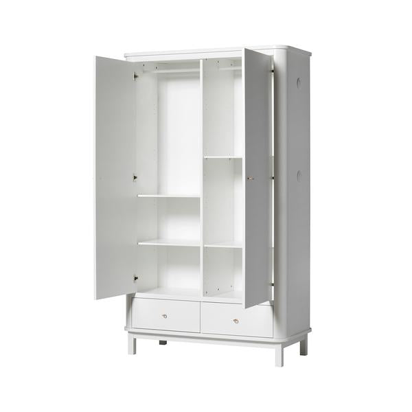 ARMARIO WOOD 2 PUERTAS BLANCO