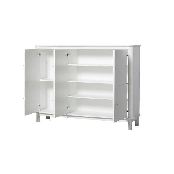 ARMARIO WOOD MULTI 3 PUERTAS BLANCO