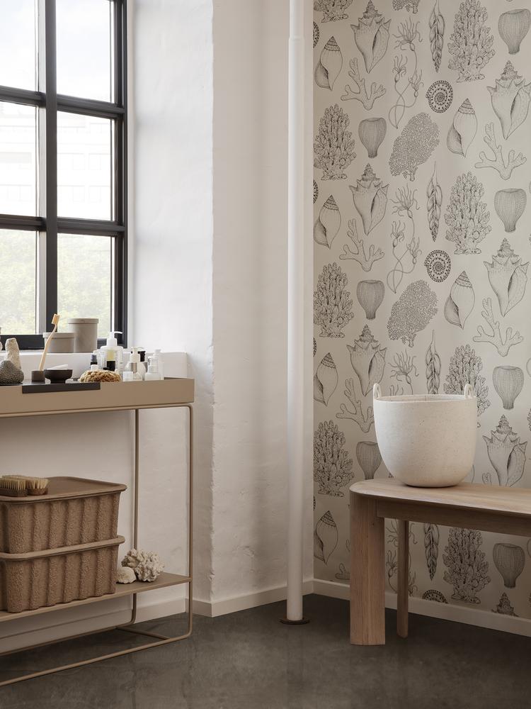 PAPEL PINTADO CONCHA OFF WHITE